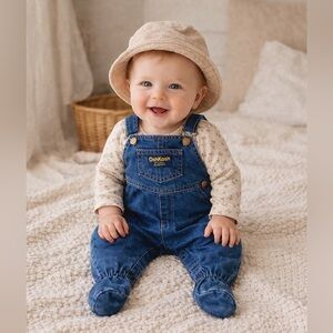 OshKosh B'gosh Footed Baby Overalls 3-6